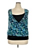 Torrid 100% Polyester Blue Sleeveless Top Size 2X Plus (2) - photo 1