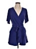 Express Solid Blue Romper Size S - photo 1
