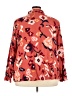 D&Co. 100% Viscose Floral Orange 3/4 Sleeve Blouse Size 3X - photo 2