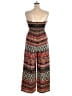 Assorted Brands 100% Polyester Paisley Brown Jumpsuit Size 3XL - photo 2