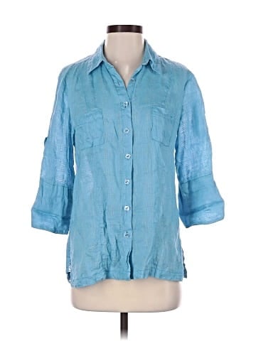 Coldwater Creek 3/4 Sleeve Button-Down Shirt (view 1)