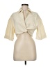 Assorted Brands Ivory 3/4 Sleeve Button-Down Shirt One size - photo 1