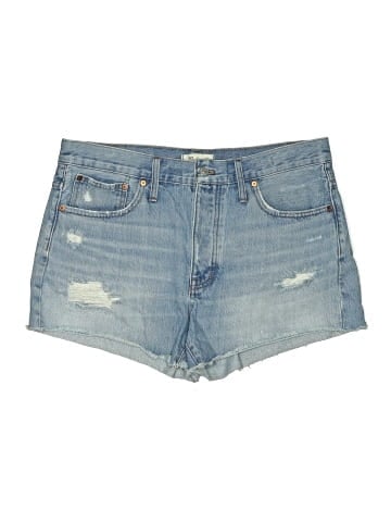 Madewell Relaxed Denim Shorts in Homecrest Wash: Ripped Edition (view 1)