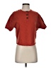 Madewell Red Short Sleeve Henley Size XXS - photo 1