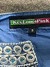 Key Lime & Pink Blue 3/4 Sleeve Blouse Size S - photo 7