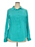 ECI 100% Polyester Teal Long Sleeve Blouse Size XXL - photo 1