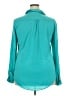 ECI 100% Polyester Teal Long Sleeve Blouse Size XXL - photo 2