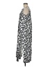 Lands' End Print Black Casual Dress Size M (petite) - photo 5