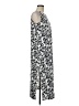 Lands' End Print Black Casual Dress Size M (petite) - photo 4