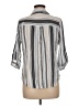 Fortune + Ivy 100% Rayon Stripes Gray 3/4 Sleeve Blouse Size M - photo 2