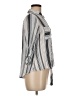 Fortune + Ivy 100% Rayon Stripes Gray 3/4 Sleeve Blouse Size M - photo 4