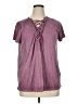 Torrid 100% Cotton Purple Short Sleeve Top Size 1X Plus (1) - photo 1
