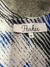Parker 100% Polyester Print Blue Cocktail Dress Size M - photo 7