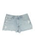 AGOLDE 100% Cotton Blue Denim Shorts Size 30 waist - photo 1