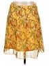 Max Studio 100% Polyester Paisley Yellow Casual Skirt Size L - photo 1
