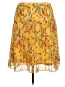 Max Studio 100% Polyester Paisley Yellow Casual Skirt Size L - photo 2