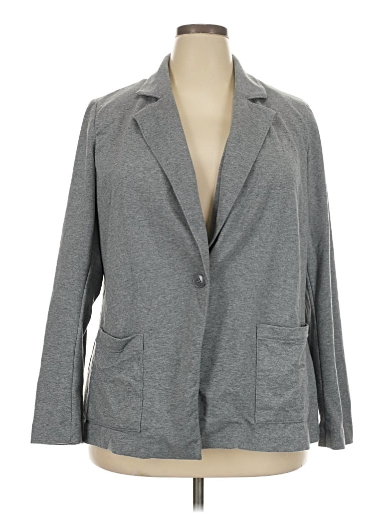 Pre-owned Lane Bryant Cardigan Sweater In Gray