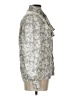 Oscar De La Renta 100% Polyester Paisley Multi Color Silver Long Sleeve Blouse Size L (estimated) - photo 4