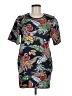Zara 100% Polyester Tropical Black Casual Dress Size M - photo 1