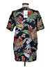 Zara 100% Polyester Tropical Black Casual Dress Size M - photo 2