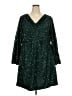 BLOOMCHIC 100% Polyester Stars Green Casual Dress Size 22 - 24 - photo 1