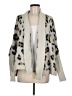 Very J Animal Print Ivory Cardigan Size M - photo 1