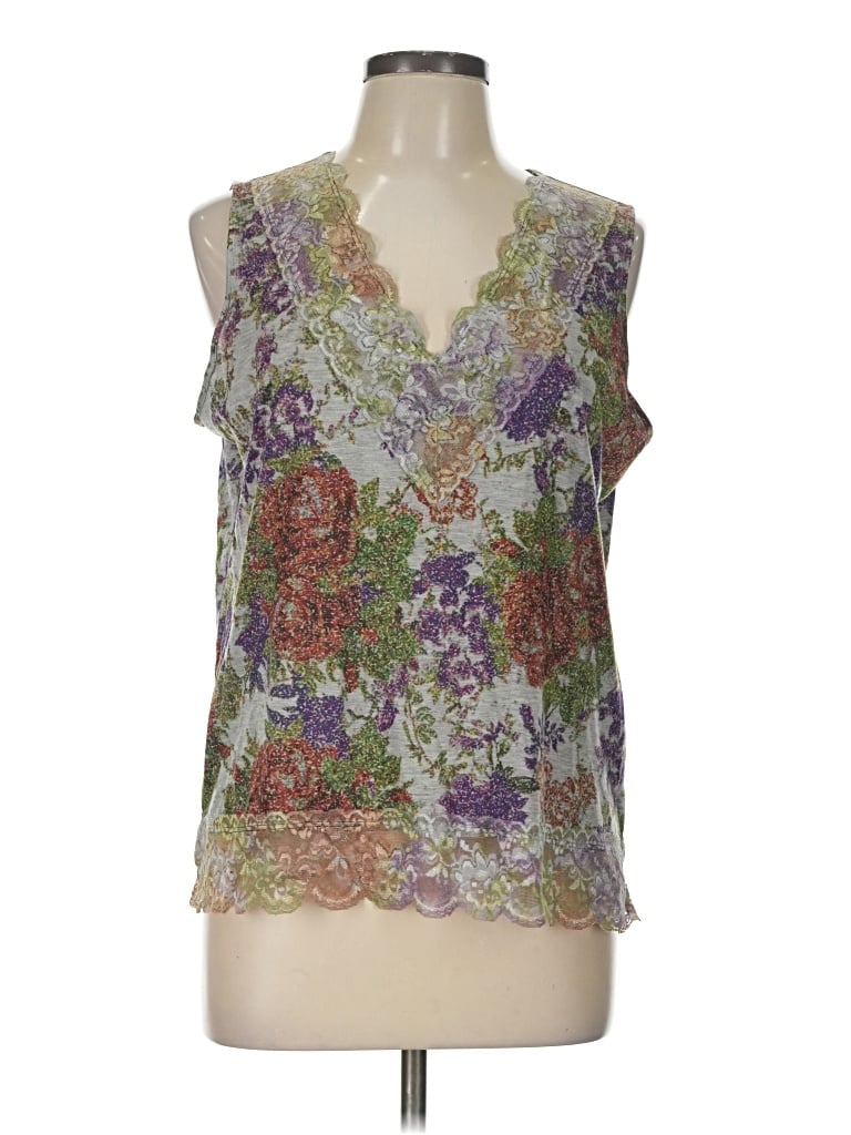 Pre-owned Coldwater Creek Sleeveless Blouse In Purple