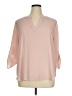 Chaus 100% Polyester Pink 3/4 Sleeve Blouse Size XL - photo 1