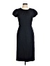 J.Crew 100% Polyester Solid Black Casual Dress Size 6 - photo 1
