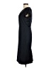 J.Crew 100% Polyester Solid Black Casual Dress Size 6 - photo 5