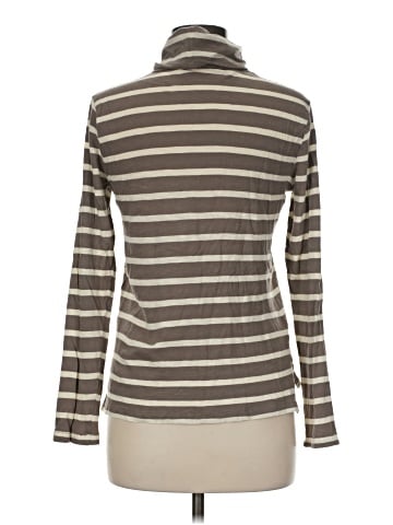 Madewell Whisper Cotton Turtleneck in Kearney Stripe (view 2)