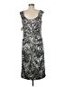 London Times Paisley Silver Black Casual Dress Size 14 - photo 2