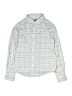 Johnnie-O Checkered-gingham Blue Long Sleeve Button-Down Shirt Size 10 - photo 1