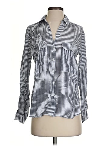 Zara Long Sleeve Button-Down Shirt (view 1)