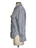 Zara Stripes Silver Long Sleeve Button-Down Shirt Size S - photo 5