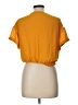 Shinestar 100% Polyester Orange Short Sleeve Top Size L - photo 2