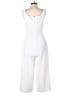 BCBGeneration 100% Polyester Solid White Jumpsuit Size 6 - photo 2