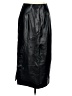 Shein Black Faux Leather Skirt Size 6 - photo 1