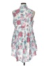 Torrid Floral Blue Sleeveless Blouse Size 1X Plus (1) - photo 2
