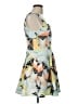 Lush Graphic Gray Green Cocktail Dress Size L - photo 4