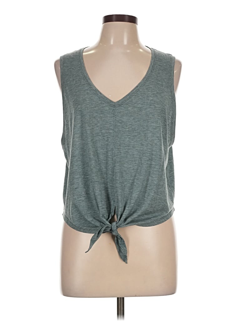 Pre-owned Lululemon Athletica Sleeveless T-shirt In Gray