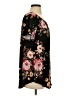 143 story Floral Black Short Sleeve Blouse Size M - photo 4