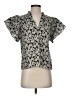 Dylan 100% Cotton Gray Short Sleeve Blouse Size XS - photo 1