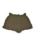 Shein 100% Cotton Solid Green Khaki Shorts Size M - photo 1