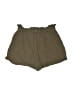 Shein 100% Cotton Solid Green Khaki Shorts Size M - photo 2