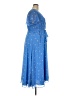 Talbots 100% Polyester Stars Blue Casual Dress Size 18 - photo 4