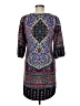 Alya 100% Polyester Paisley Purple Casual Dress Size M - photo 2