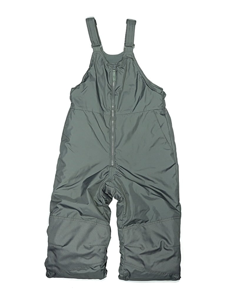 Pre-owned All In Motion Kids' Snow Pants With Bib In Gray