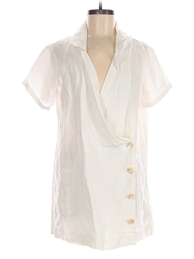 Pre-owned Show Me Your Mumu Romper In White
