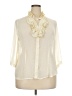 Lane Bryant 100% Polyester Ivory 3/4 Sleeve Blouse Size 18 - 20 Plus - photo 1